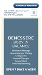 Mobile Screenshot of benesserebodyinbalance.com